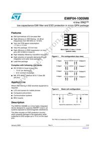 EMIF04-1005M8 Datasheet Cover