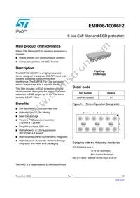 EMIF06-10006F2 Datasheet Cover