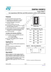 EMIF06-1005M12 Datasheet Cover