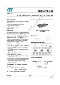 EMIF06-VID01C2 Datasheet Cover