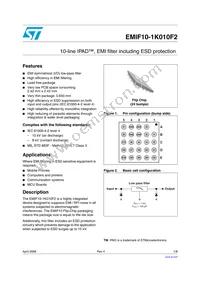 EMIF10-1K010F2 Datasheet Cover