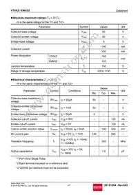 EMX52T2R Datasheet Page 2