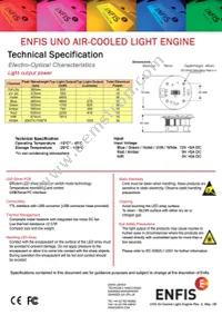 ENFIS UNO AIR LIGHT ENGINE WHITE Datasheet Page 2