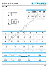 EP13-3F46 Datasheet Cover