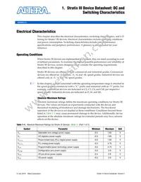 EP3SE260F1152C4N Datasheet Page 11