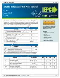 EPC2024 Datasheet Cover