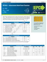 EPC2033 Datasheet Cover