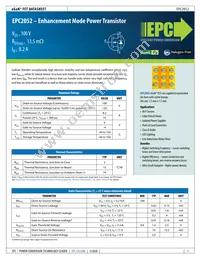 EPC2052 Datasheet Cover