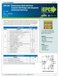 EPC2108 Datasheet Cover