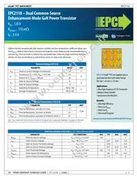 EPC2110 Datasheet Cover