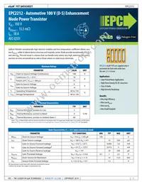 EPC2212 Datasheet Cover