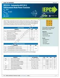 EPC2214 Datasheet Cover