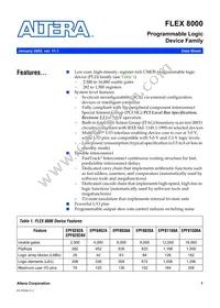 EPF8820ATC144-4N Datasheet Cover
