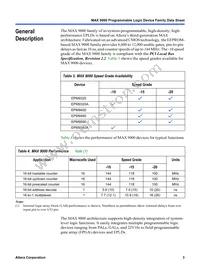 EPM9560RC240-15YY Datasheet Page 3