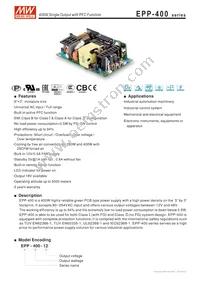 EPP-400-15 Datasheet Cover