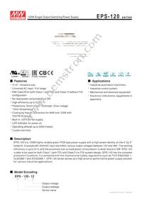 EPS-120-27 Datasheet Cover