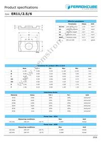 ER11/2.5/6-3C97-A100-S Datasheet Cover