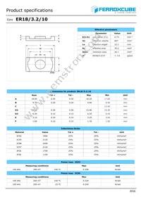 ER18/3.2/10-3F46-A100-S Datasheet Cover