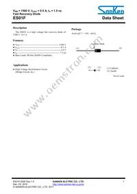 ES01F Datasheet Cover