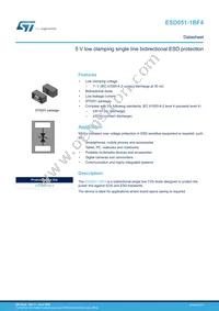 ESD051-1BF4 Datasheet Cover