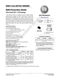 ESD11A3.3DT5G Datasheet Cover