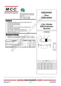 ESD12VD5-TP Datasheet Cover