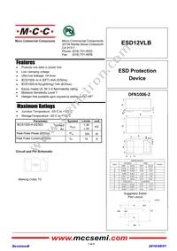 ESD12VLB-TP Datasheet Cover