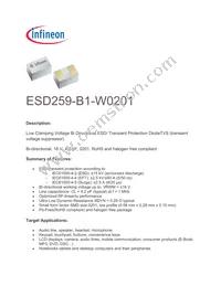 ESD259B1W0201E6327XTSA1 Datasheet Cover