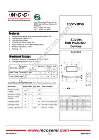 ESD3V3D5B-TP Datasheet Cover