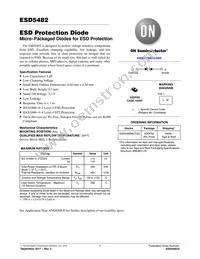 ESD5482MUT5G Datasheet Cover