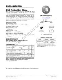 ESD5484FCT5G Datasheet Cover