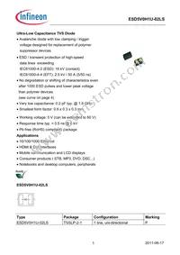 ESD5V0H1U-02LS E6327 Datasheet Cover