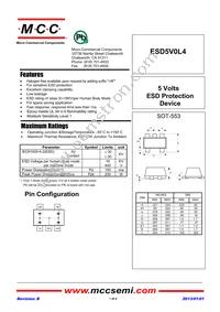 ESD5V0L4-TP Datasheet Cover