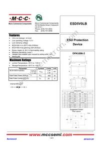ESD5V0LB-TP Datasheet Cover