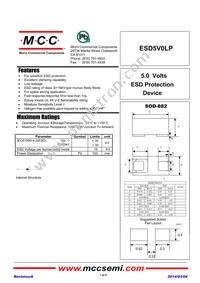 ESD5V0LP-TP Datasheet Cover