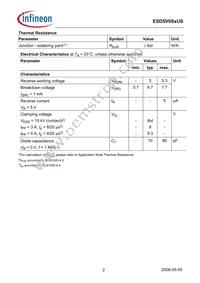 ESD5V0S5USH6327XTSA1 Datasheet Page 2