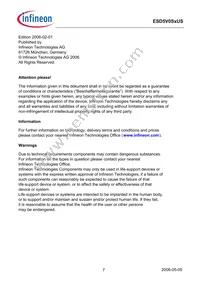 ESD5V0S5USH6327XTSA1 Datasheet Page 7