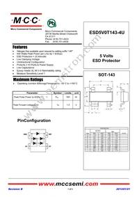 ESD5V0T143-4U-TP Datasheet Cover