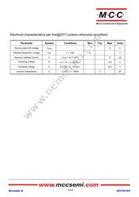 ESD5V0T143-4U-TP Datasheet Page 2