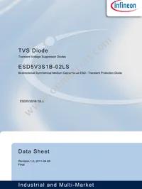 ESD5V3S1B02LSE6327XTSA1 Datasheet Cover