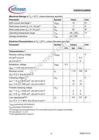 ESD5V3U4RRSH6327XTSA1 Datasheet Page 2