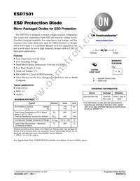 ESD7501MUT5G Datasheet Cover