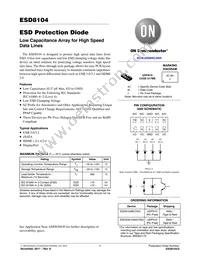 ESD8104MUTAG Datasheet Cover