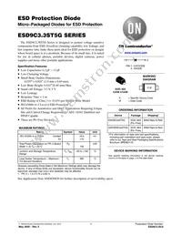 ESD9C5.0ST5G Datasheet Cover