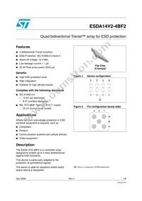 ESDA14V2-4BF2 Datasheet Cover