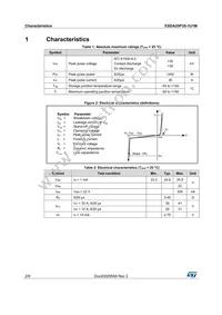 ESDA25P35-1U1M Datasheet Page 2