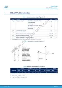 ESDA37WY Datasheet Page 2