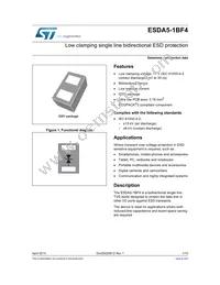 ESDA5-1BF4 Datasheet Cover