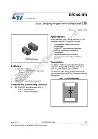 ESDA5-1F4 Datasheet Cover