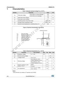 ESDA5-1F4 Datasheet Page 2